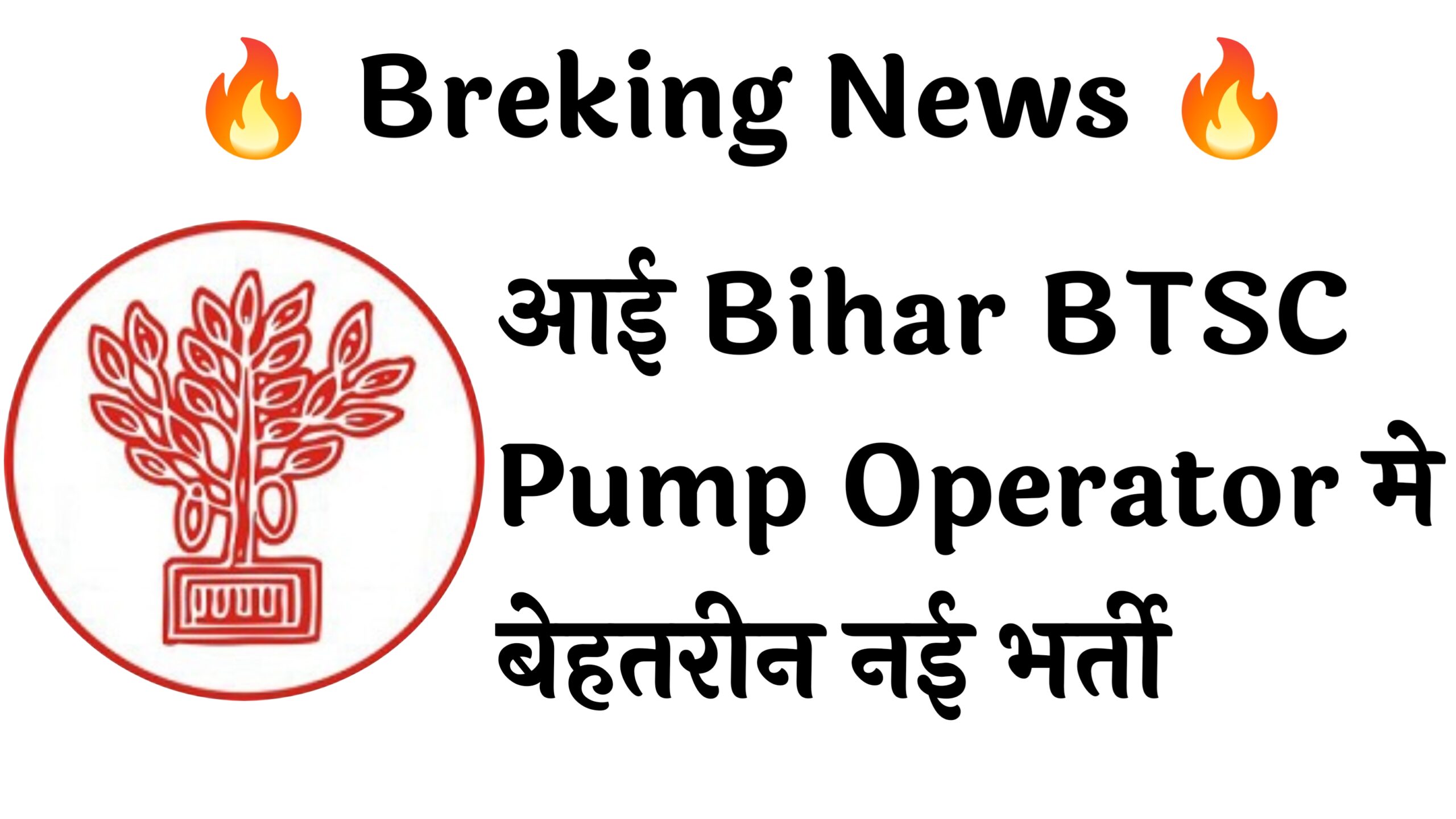Bihar BTSC Pump Operator 191 Recruitment :