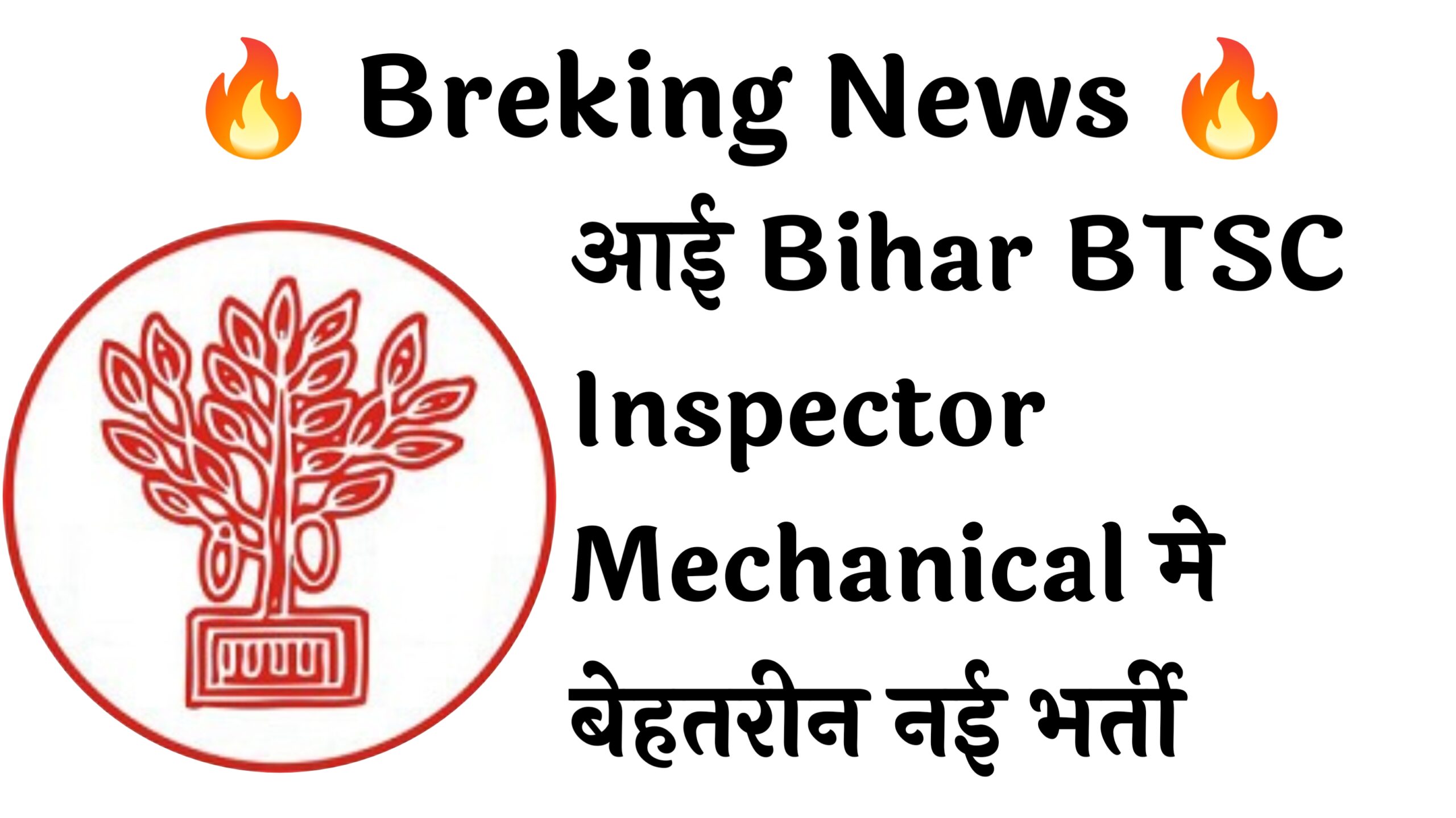 Bihar BTSC Inspector Mechanical 493 Recruitment :